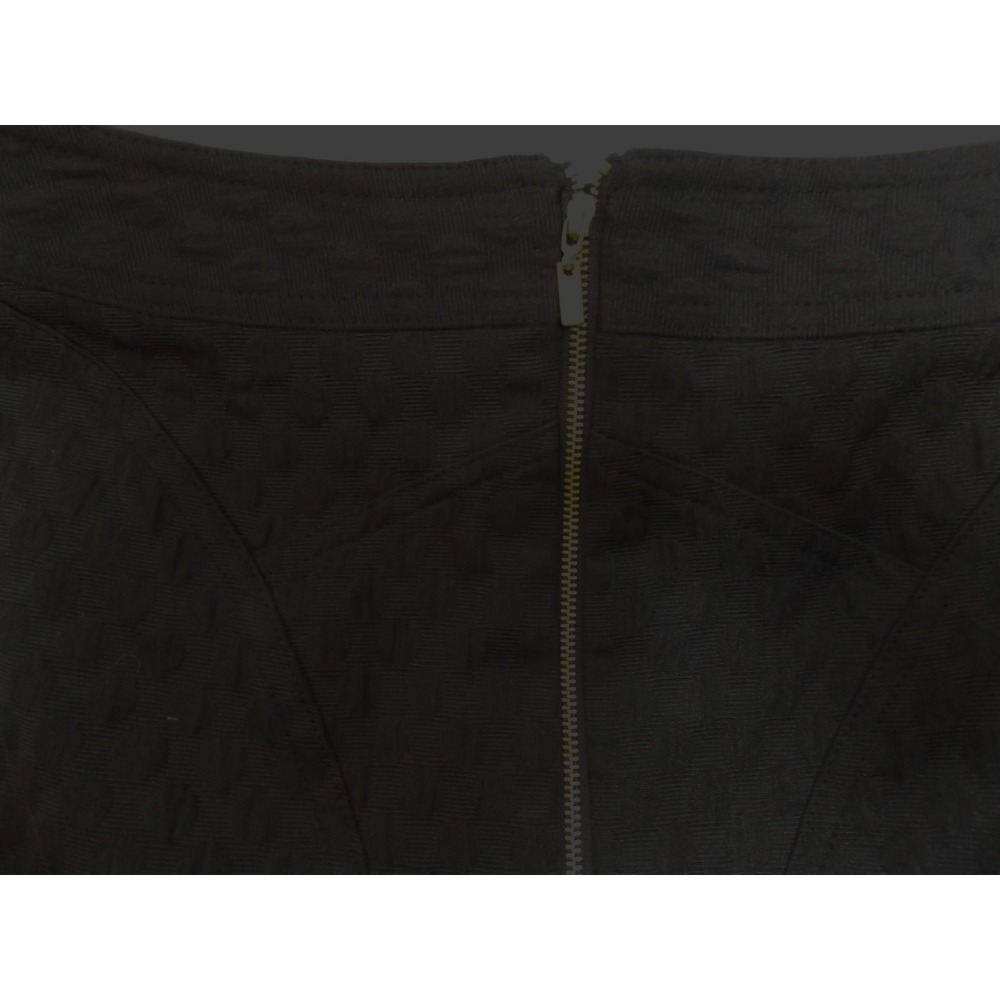 NEW womens Worthington BLACK flared skirt, size 10, lined, bumpy textured fabric - Picture 5 of 10